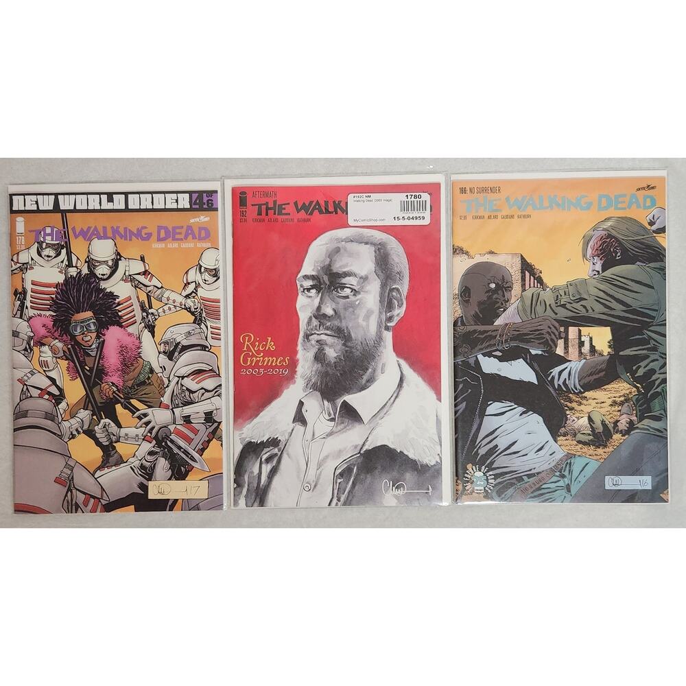 The Walking Dead Comic Book Lot Of 3 #166, #178, #192 Pre-owned VG+